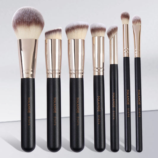 7Pcs/Set Makeup Brushes for Cosmetic Foundation Powder Concealer Blush Brush Blending Soft Bristles Beauty Tools