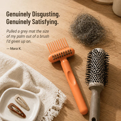 Brushvibe™ — Rake Out Tangled Hair and Scrub the Grime from Every Brush