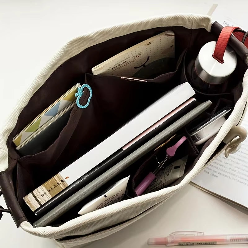 1/2Pcs Drawstring Canvas Storage Organizers Multi-Pockets Liner Bag Lightweight Portable Travel Storage Bag