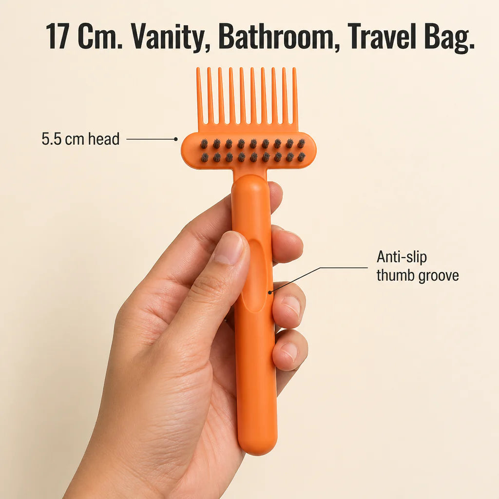 Brushvibe™ — Rake Out Tangled Hair and Scrub the Grime from Every Brush