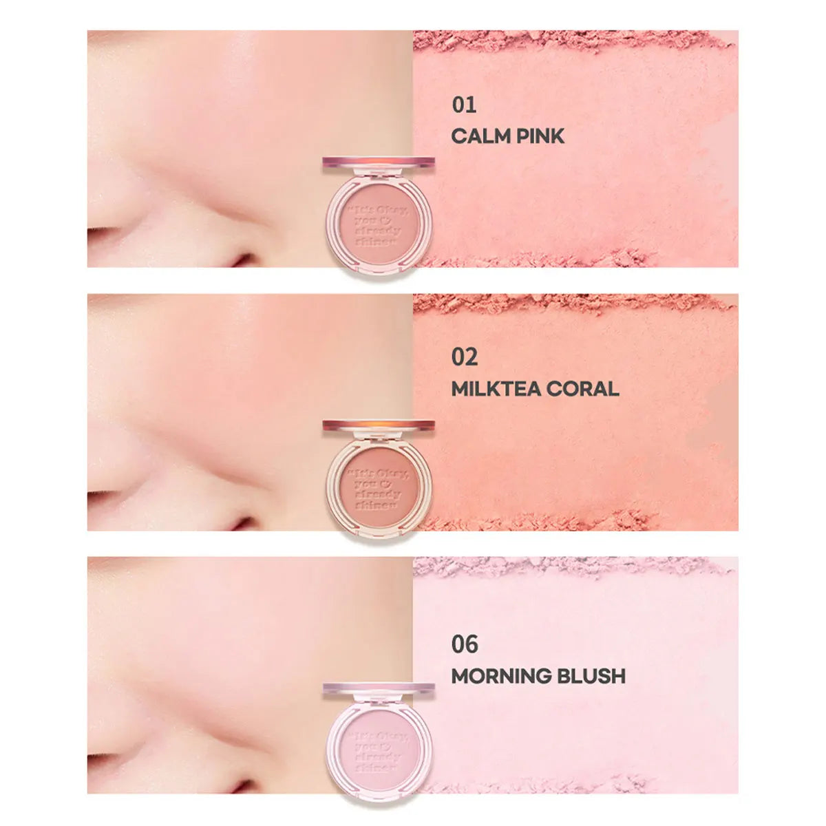PURE BLUSHED SUNSHINE Cheek,Natural Healthy Glow,Luxury Makeup,Soft-Focus Matte Finish,Korean Cosmetic,Korean Makeup