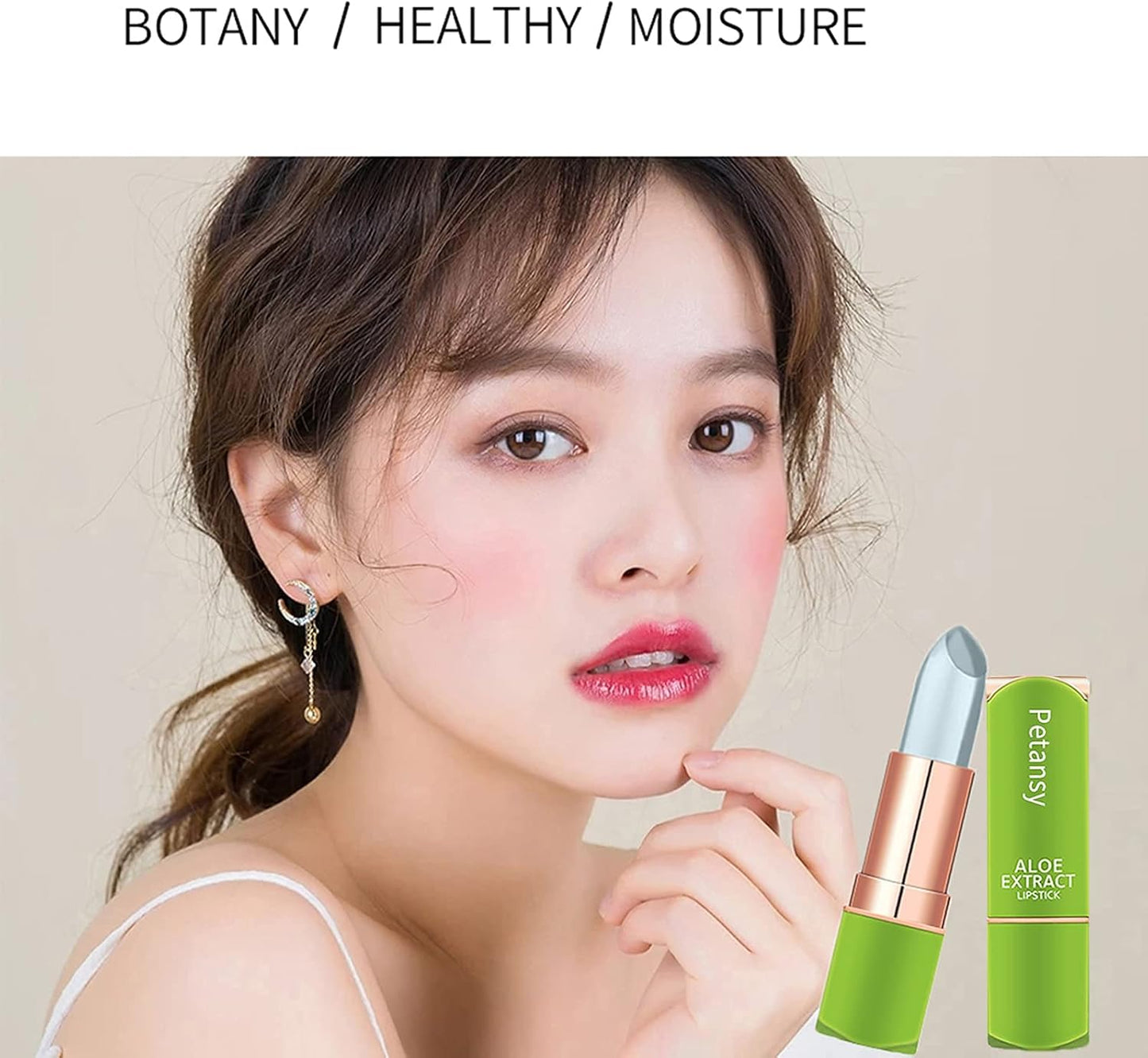 3 Packs Aloe Vera Lipstick, Lips Moisturizer Long Lasting Nutritious Lip Balm Magic Temperature Color Change Lip Gloss-Set
