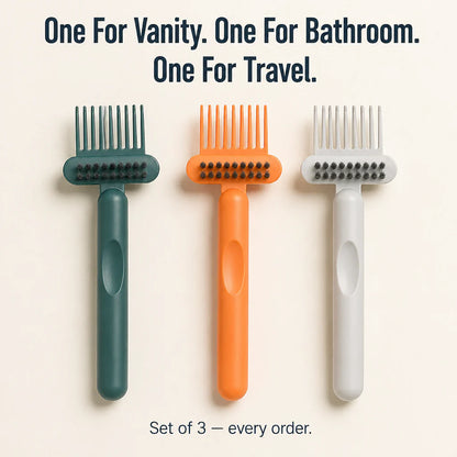Brushvibe™ — Rake Out Tangled Hair and Scrub the Grime from Every Brush