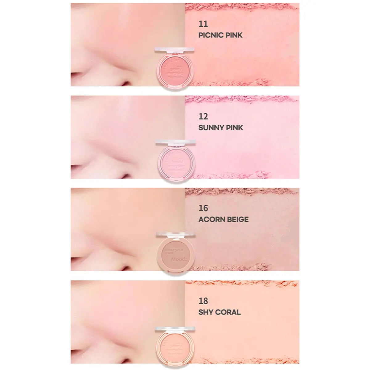 PURE BLUSHED SUNSHINE Cheek,Natural Healthy Glow,Luxury Makeup,Soft-Focus Matte Finish,Korean Cosmetic,Korean Makeup